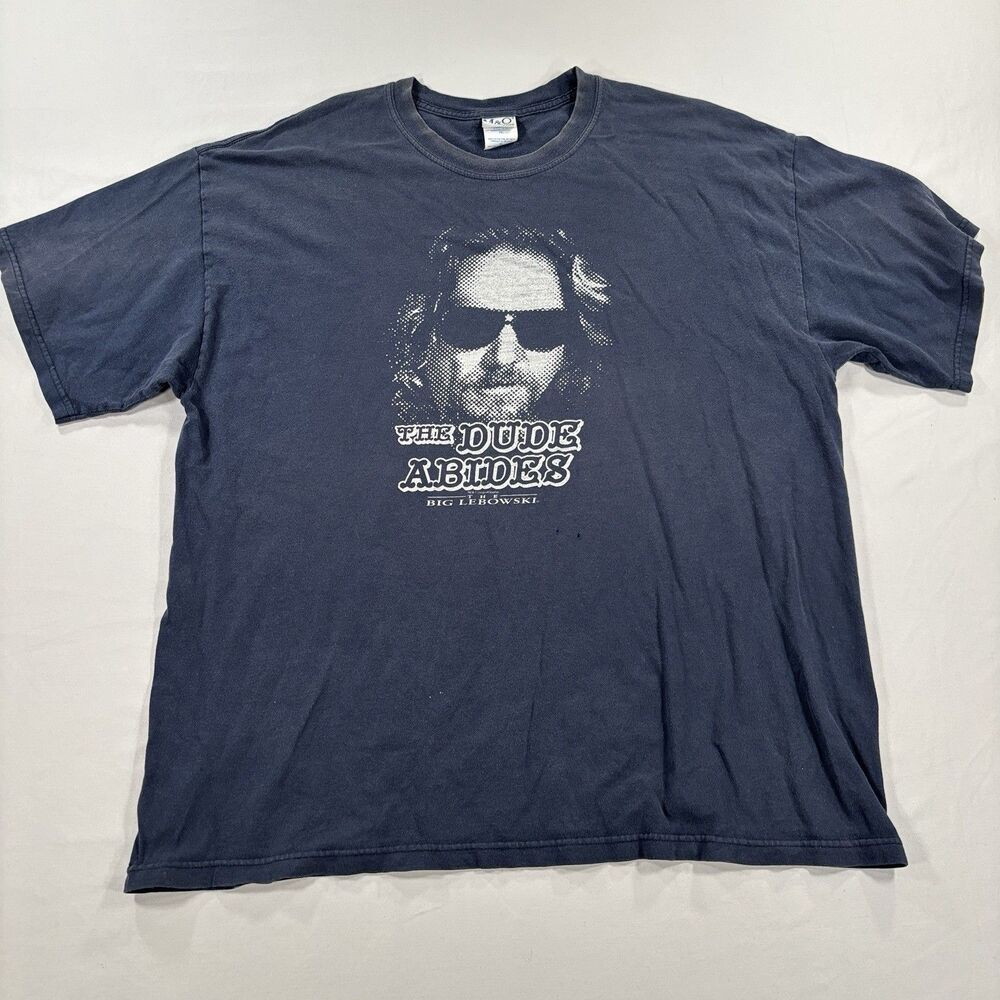 Vintage The Big Lebowski Movie Promo Shirt Size XL The Dude Abides